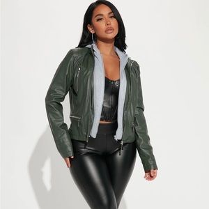Kyla Moto Jacket Green